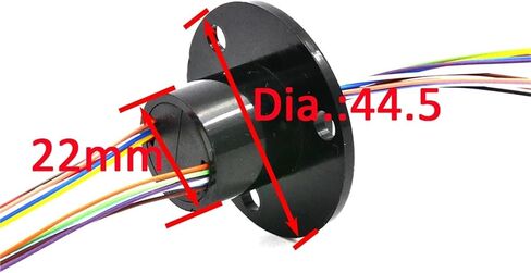 Electric Slip Ring 22mm 2/4/6/8/12/18/24 Channel 2A Slip Ring Rotary Joint(8 Channels 2A (22mm)) in Saudi Arabia