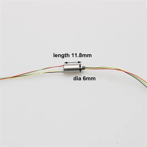 1PCS 300RPM 1.5A Metal Electric Conductive Slip Ring Dia 6mm 4CH Unlimited Rotation Union for FPV Handheld Gimbal Connector in Saudi Arabia