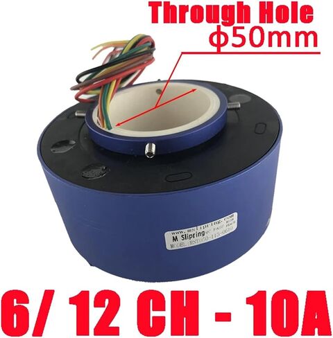 Aluminium Slip Ring 6 Channel Whith Hole 50mm 10A 113/119mm Rotate Dining Table Slip Ring Electric Collector Rings in Saudi Arabia