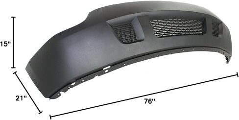 مصدات توفر - غطاء مصد أمامي سفلي أسود منسوج متوافق مع 2007-2012 GMC Acadia 07-12، GM1015103 in Kuwait