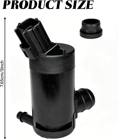 Windshield Washer Pump with Rubber Grommet, Replacement Windshield Washer Pumps Fit for Ford Escape,Mazda B2300, Mercury Monterey, OEM#89017059,173686, F7C617664AB WG-315, 8C3417664AA in Saudi Arabia