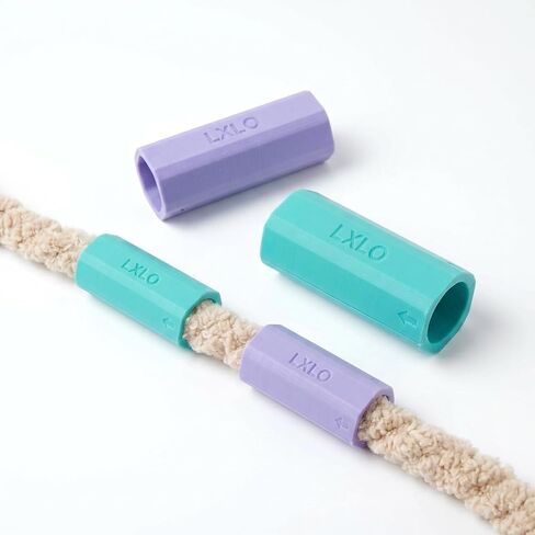 Set of 2 Chunky Yarn Fluffer - Efficient Fluffing Tool for Jumbo Bulky Chenille Yarn - Essential Accessory for Revive for Hand Knitting & Blanket Crocheting（Purple + Green） in Saudi Arabia