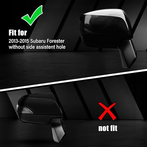 Compatible with Subaru Forester Side Mirror Cover 2013-2015, Passenger Right Side Mirror Cap for Subaru, Clip-on Replacement in Saudi Arabia