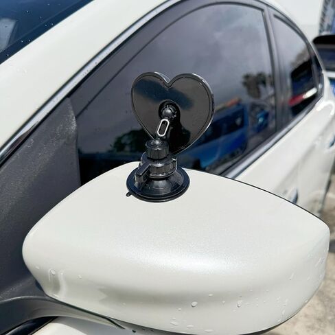 Blind Spot Mirrors for Cars – Heart Shaped HD Glass Convex Rearview Mirror, Wide Angle Adjustable Side Mirror for Car, SUV & Trucks, Mounting: Suction Cup/Adhesive in Saudi Arabia