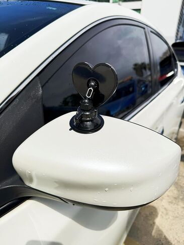 Blind Spot Mirrors for Cars – Heart Shaped HD Glass Convex Rearview Mirror, Wide Angle Adjustable Side Mirror for Car, SUV & Trucks, Mounting: Suction Cup/Adhesive in Saudi Arabia