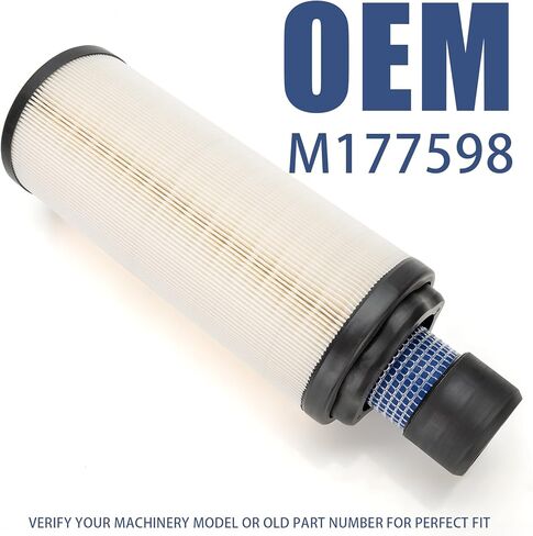 M177598 2 Pack Inner & Outer Air Filter Compatible with John Deere Gator XUV835E XUV835M XUV835R - UTV Primary Filter in Saudi Arabia