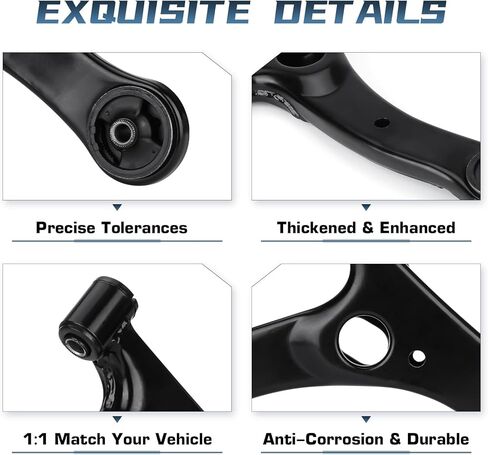 Front Lower Control Arm for Toyota Corolla Matrix 2003-2013, for Toyota Celica 2000-2005, for Pontiac Vibe 2003-2008 Left & Right Side Suspension kit K640360 K640361 2Pcs in Kuwait