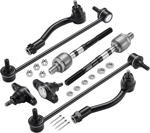 8 قطعة ES80028 ES80028 EV80036 طقم نهاية قضيب الربط الداخلي والخارجي متوافق مع Hyundai Accent 2006-2011 in Kuwait