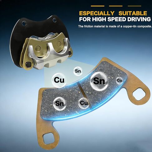 GSPSCN 2Pcs Rear Left & Right Brake Calipers w/Pads & Bracket for Polaris RZR Turbo S 2020-2021丨RZR XP Turbo/4 Turbo 2016-2021, 1912480 1912478 1912479 in Kuwait