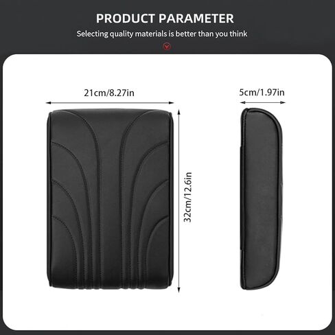1 Pcs Center Console Armrest Box Cushion Pad for 2018 2019 2020Volkswagen Atlas, Car Central Control Armrest Cover Auto Interior Console Lid Protector in Saudi Arabia