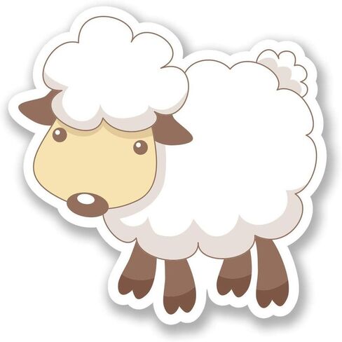 Sheep Lamb 2" 18 Pack Planner Calender Scrapbooking Crafting Stickers in Kuwait