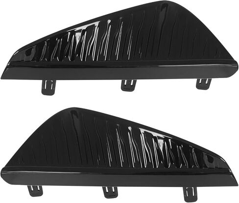 2 PCS Front Bumper Fog Light Lamp Grille Cover Bezel Fit for Nissan Sentra 2024 2025 Assembly Replacement Set Glossy Black (Left and Right) in Saudi Arabia