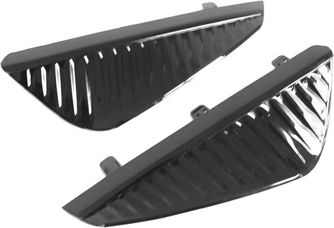 2 PCS Front Bumper Fog Light Lamp Grille Cover Bezel Fit for Nissan Sentra 2024 2025 Assembly Replacement Set Glossy Black (Left and Right) in Saudi Arabia