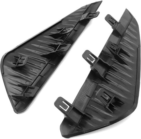 2 PCS Front Bumper Fog Light Lamp Grille Cover Bezel Fit for Nissan Sentra 2024 2025 Assembly Replacement Set Glossy Black (Left and Right) in Saudi Arabia