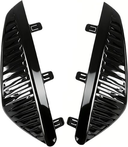 2 PCS Front Bumper Fog Light Lamp Grille Cover Bezel Fit for Nissan Sentra 2024 2025 Assembly Replacement Set Glossy Black (Left and Right) in Saudi Arabia