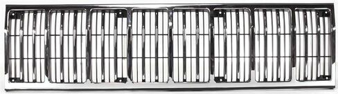 مجموعة شبكة Garage-Pro متوافقة مع Jeep Cherokee 1988-1990، Comanche 1988-1992 Chrome Shell مع إدراج أسود CH1200125 in Kuwait