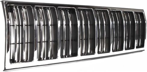 مجموعة شبكة Garage-Pro متوافقة مع Jeep Cherokee 1988-1990، Comanche 1988-1992 Chrome Shell مع إدراج أسود CH1200125 in Kuwait