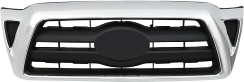 Front Bumper Upper Grille Chrome Shell with Black Insert Replacement for Ta-co-ma 2005-2011 5310004360 in Kuwait
