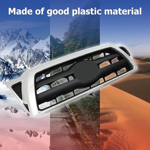 Front Bumper Upper Grille Chrome Shell with Black Insert Replacement for Ta-co-ma 2005-2011 5310004360 in Kuwait