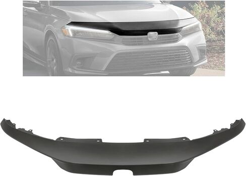 HECASA Upper Grille Cover Compatible with 2022-2024 Honda Civic Coupe/Sedan Without Si and Hatchback HO1201105 71111T20A01ZD Front Grill Cover Painted Black in Kuwait