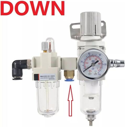 Tire Changer Machine Part Air Pressor Oil Water Separator Regulator Trap Filter Downward Opening in Kuwait