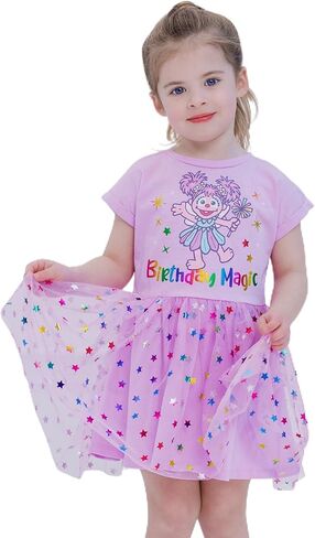 Sesame Street Birthday Mesh Dress Infant to Little Kid Sizes (12 Months - 5) in Saudi Arabia