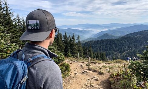 Smoky Mountain National Park Trucker Hat Woven Patch in Saudi Arabia