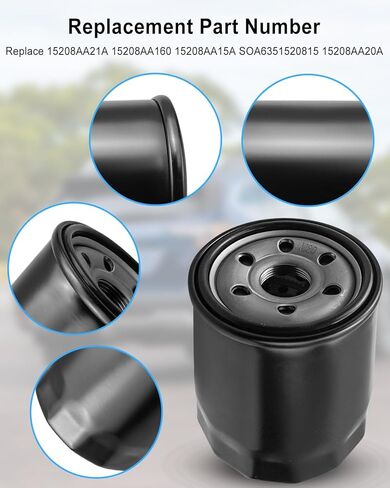 15208AA21A Engine Oil Filters Replace 15208AA160 15208AA15A Fit for Subaru Outback Legacy 2013-2025 Impreza 2012-2025 Forester 2011-2025 XV Crosstrek 2013-2025 Ascent 2019-2025, 2 Pack in Kuwait