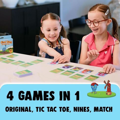 Play Nine Kids: Mini Golf Card Game – Learn and Match Numbers, Fun Math & Strategy Skills for Kids - Family Board Game – Easy to Learn, Educational Number Matching – 2-4 Players, Ages 3+ in Saudi Arabia