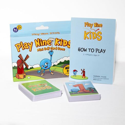Play Nine Kids: Mini Golf Card Game – Learn and Match Numbers, Fun Math & Strategy Skills for Kids - Family Board Game – Easy to Learn, Educational Number Matching – 2-4 Players, Ages 3+ in Saudi Arabia