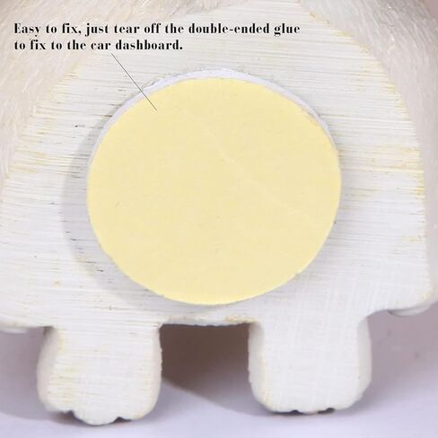 Car Dashboard Shaking Dog Ornament 1pc Bobblehead Toy, Resin Simulation, Funny Shake Head Figure for Vehicle Interior Decoration & Home (Bichon Frise) (White) in Saudi Arabia