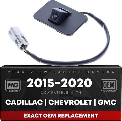 Rear View Backup Camera, Reverse Park Assist - Compatible with 2015-2016 Cadillac Escalade ESV, 2015-2016 GMC Yukon XL Denali - with Surround View - OEM 23405751, GM1960122 in Kuwait