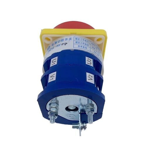 HZ12-40/04 Off-ON 40A 2 Position Poles with Plastic Cover Emergency Stop Padlock Power Cut Off Motor Rotary Cam Switch 1Pcs in Saudi Arabia