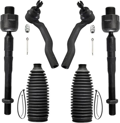6pcs Front Steering Kit Tie Rod End Inner and Outer and Boots for Ford Edge Lincoln MKX 2007-2015 in Saudi Arabia