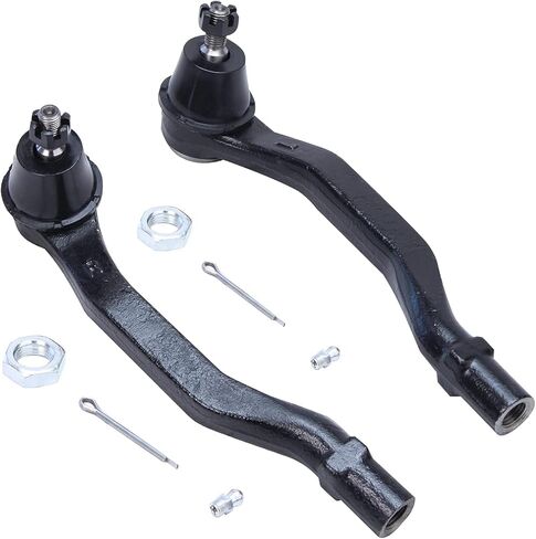 محور ديترويت - مجموعة قضبان ربط أمامية 6 قطع لسيارة Honda Accord 1990-1993، 4 أطراف قضيب ربط خارجية وداخلية 2 حذاء بديل 1990 1991 1992 1993 in Kuwait