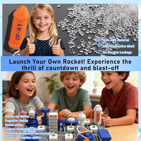 AI Science Kit for Kids 6-12 Years | STEM Robotics & Electronic Circuit Building Kit with 66 Pcs & 500+ Experiments | Voice Controlled Educational Engineering Toys for Boys & Girls in Saudi Arabia