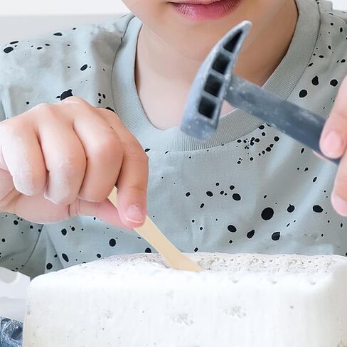 Kisangel 36pcs Children Archaeological Excavation Tool: 9cm Mini Dinosaur Dig Kits for Kids - Double-End Brush and Shovel Digging Supplies in Kuwait