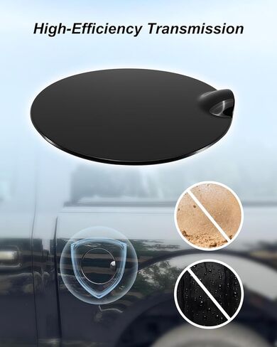 Fuel Tank Door Fit for Ford F-150 2015 2016 2017 2018 2019 2020 2021 2022 2023, Gas Fuel Filler Door Cap Cover Replace FL3Z99405A26BPTM FL3Z-99405A26-BPTM, Glossy Black in Kuwait