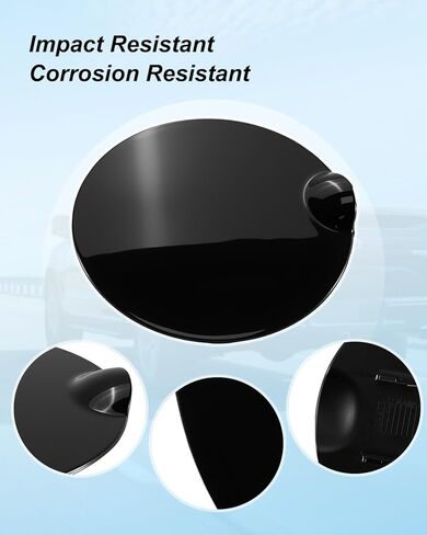 Fuel Tank Door Fit for Ford F-150 2015 2016 2017 2018 2019 2020 2021 2022 2023, Gas Fuel Filler Door Cap Cover Replace FL3Z99405A26BPTM FL3Z-99405A26-BPTM, Glossy Black in Kuwait