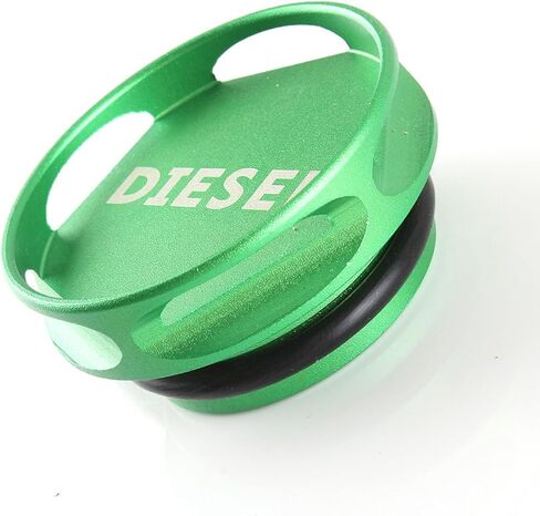 Magnetic Diesel Fuel Cap, Billet Aluminum Protective Cover with Rubber Sealing Ring, Engine Fuel Tank Cover Modification Part, Compatible with Dodge RAM 1500 2500 3500 2013-2018 (Green) in Saudi Arabia