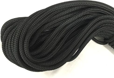1/4 Inch by 100 Feet Black Double Braid Polyester Rope in Saudi Arabia