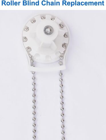 12 Feet 4.5mm Beaded Ball Chain with 12Pcs Connectors for Pull Chains Extension, #10 Pull Chain Repair Kit, DIY Chain for Crafts(Silver) in Saudi Arabia