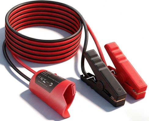 Jumper Cables Adapter for Milwaukee M12 12V Battery, 2FT 8AWG Portable Car Jump Starter Booster Cables, Automotive Emergency Power Tool for Car Truck SUV Jump Starting Using Tool (2FT 8AWG) in Kuwait