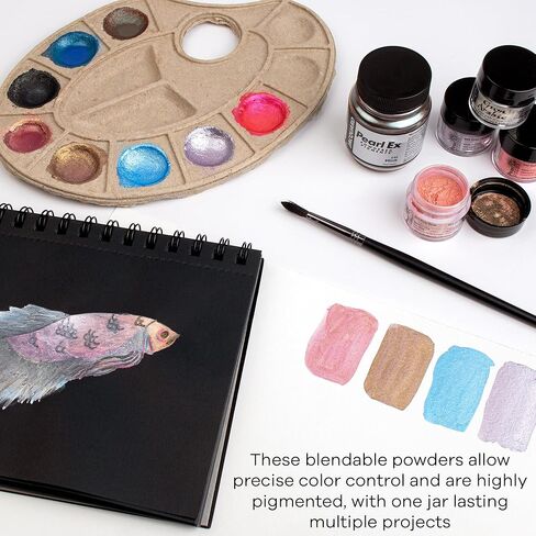 Jacquard Pearl Ex Pigment Powder 4oz Aztec Gold - Loose Mica Powder for Epoxy Resin, Watercolors, Calligraphy Ink & Clay - Epoxy Pigment Powder - Epoxy Resin Color in Kuwait
