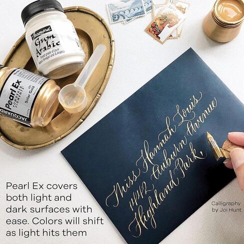 Jacquard Pearl Ex Pigment Powder 4oz Aztec Gold - Loose Mica Powder for Epoxy Resin, Watercolors, Calligraphy Ink & Clay - Epoxy Pigment Powder - Epoxy Resin Color in Kuwait