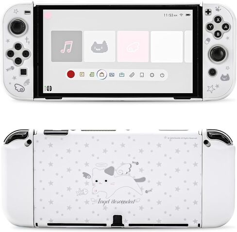 GeekShare Cute Protective Case for Switch OLED Slim Cover Case, Hard PC Protective Shell Compatible with Nintendo Switch OLED - Team Timothy in Kuwait