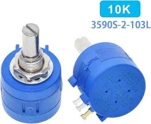 1pcs 3590S Multiturn Potentiometer 500 1K 2K 5K 10K 20K 50K 100K ohm Potentiometer Adjustable Resistor 3590 102 202 502 103 in Kuwait
