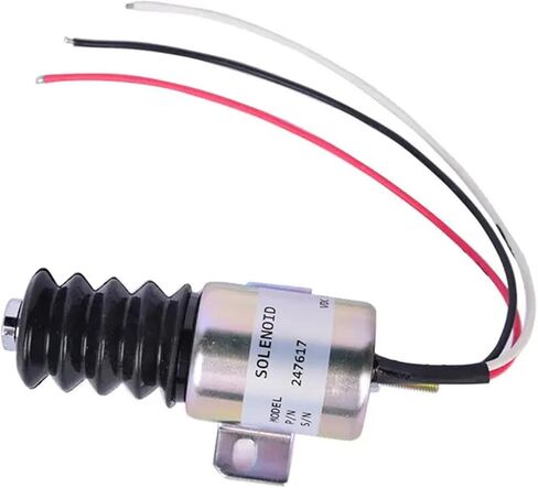 New Fuel Stop Solenoid 12V 208454 247617 Compatible with Miller Trailblazer 302 Engine Bobcat 250 in Kuwait