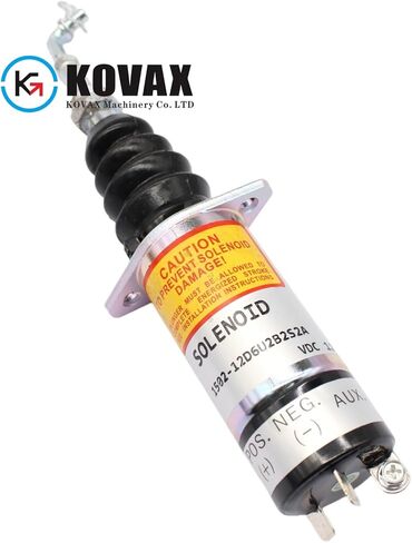 12V Fuel Shut Off Solenoid 1502-12D6U2B2S2A 307-2546 1500-2027 Stop Solenoid Fits For E 216 226 236 246 Skid Steer UB704 150212D6U2B2S2A 3072546 15002027 Engine in Saudi Arabia