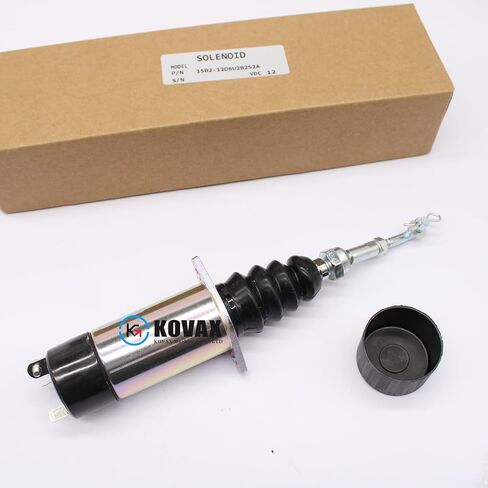 12V Fuel Shut Off Solenoid 1502-12D6U2B2S2A 307-2546 1500-2027 Stop Solenoid Fits For E 216 226 236 246 Skid Steer UB704 150212D6U2B2S2A 3072546 15002027 Engine in Saudi Arabia